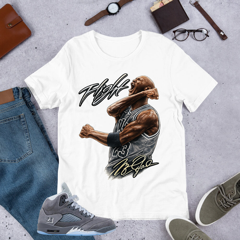 Graphic Tee Flight Legend MJ Shirt - to Matching 5s Wolf Grey