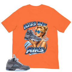 Graphic Tee Kiss My Airs Shirt - to Matching 5s Wolf Grey