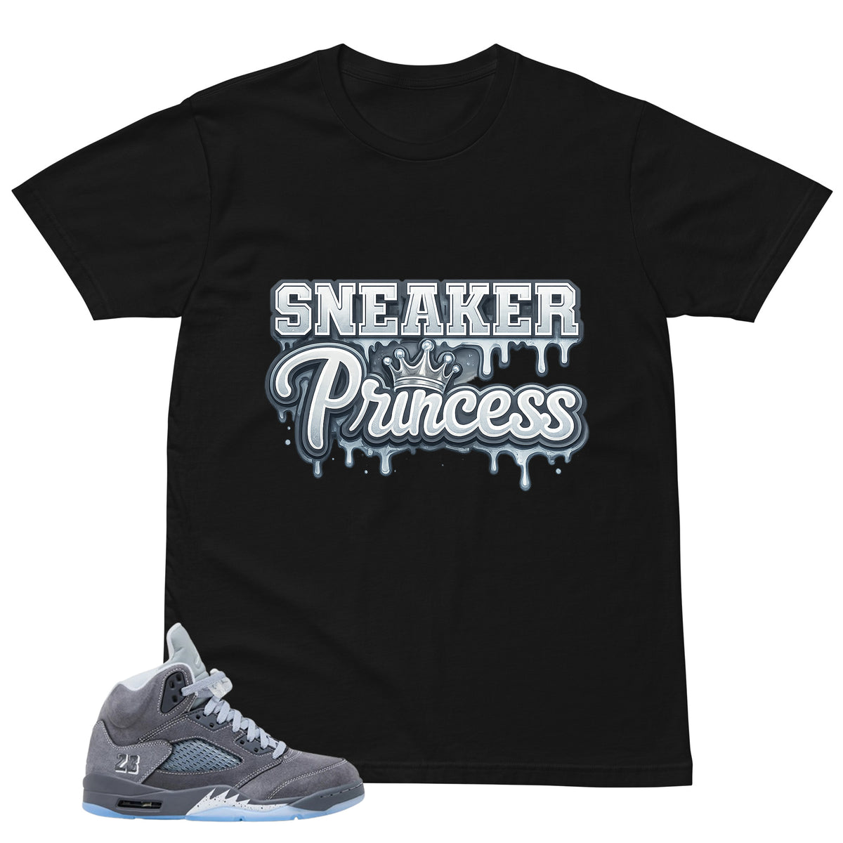 Sneaker Princess Shirt - Matching Air Jordan 5 Retro 'Wolf Grey' 2026