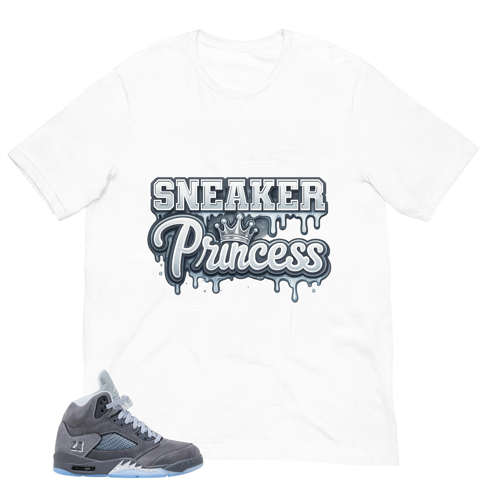 Sneaker Princess Shirt - Matching Air Jordan 5 Retro 'Wolf Grey' 2026