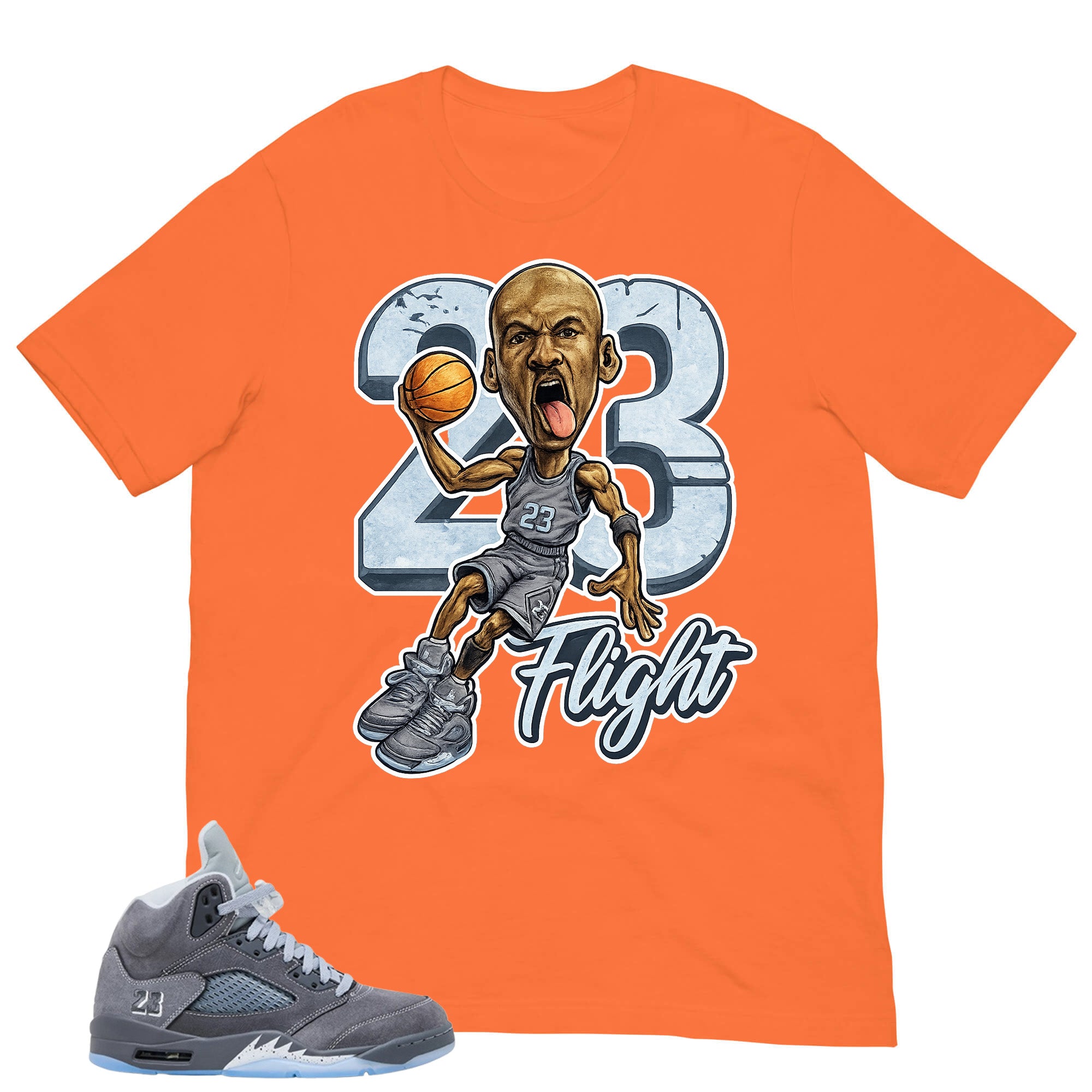 23 Flight MJ Shirt - Matching Air Jordan 5 Retro 'Wolf Grey' 2026