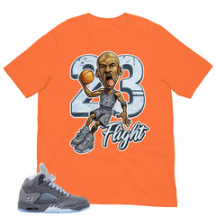 23 Flight MJ Shirt - Matching Air Jordan 5 Retro 'Wolf Grey' 2026