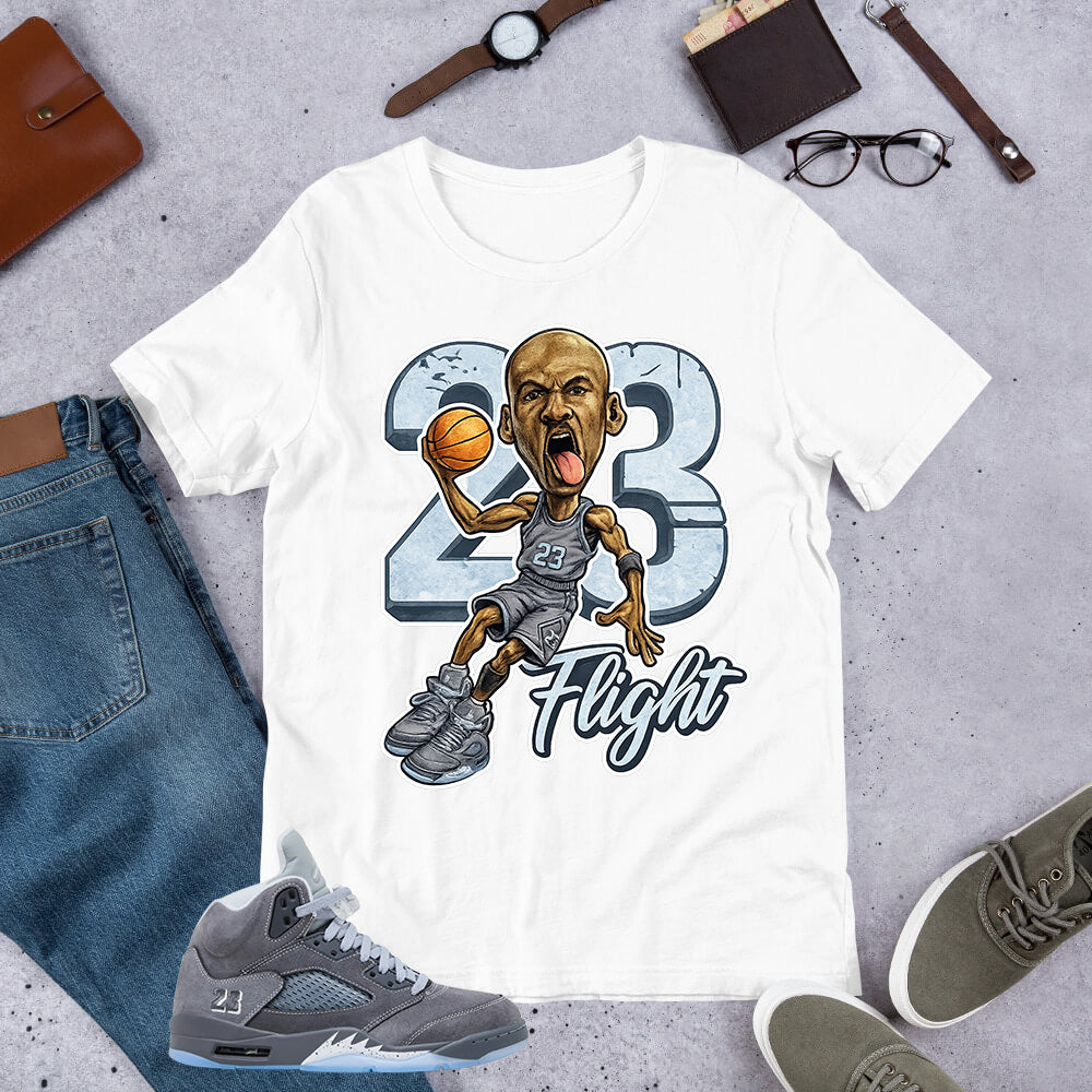 23 Flight MJ Shirt - Matching Air Jordan 5 Retro 'Wolf Grey' 2026