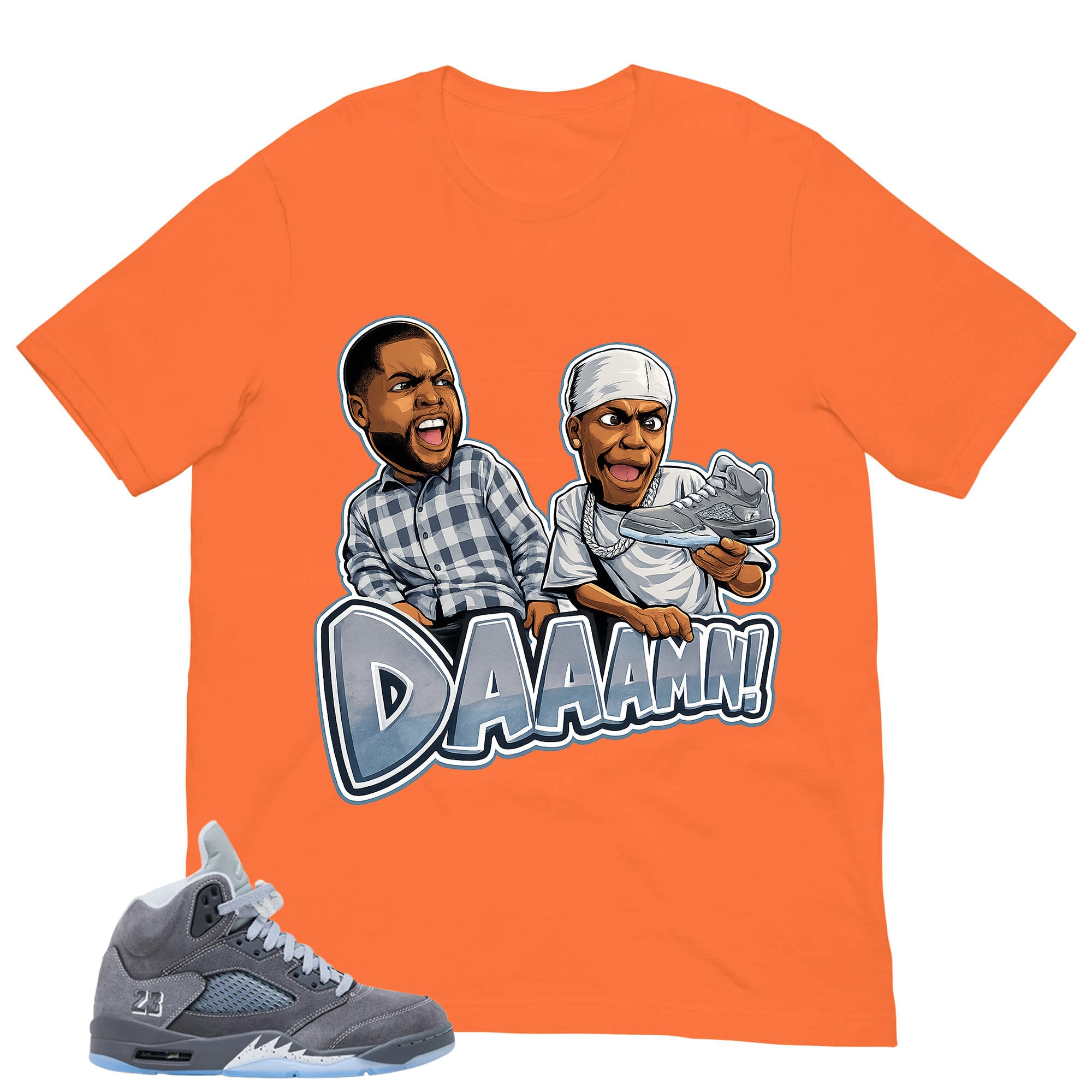 Daaamn Meme Shirt - Matching Air Jordan 5 Retro 'Wolf Grey' 2026
