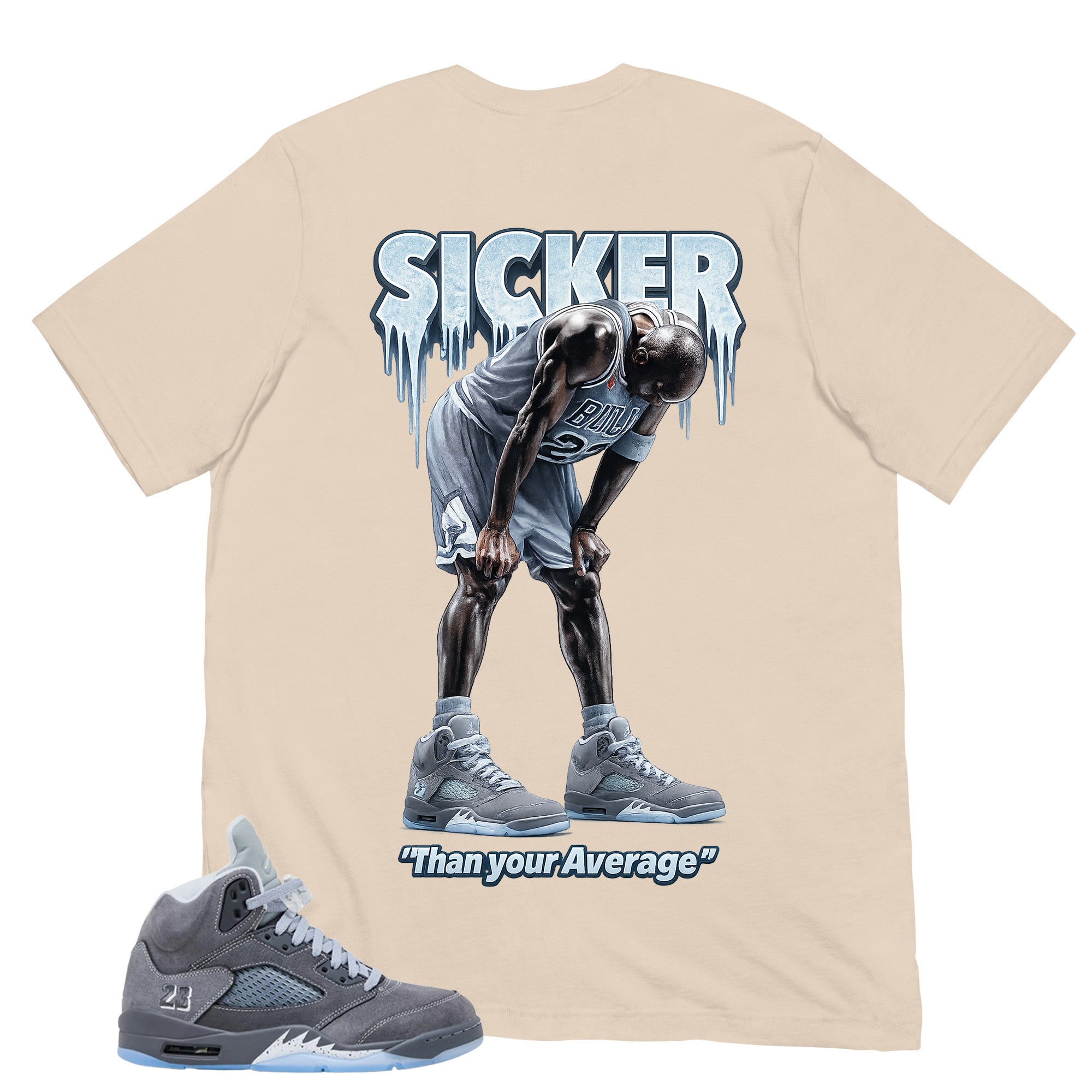 Sicker Shirt - Matching Air Jordan 5 Retro 'Wolf Grey' 2026