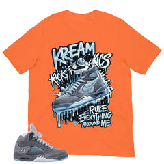 Kream Kicks Shirt - Matching Air Jordan 5 Retro 'Wolf Grey' 2026