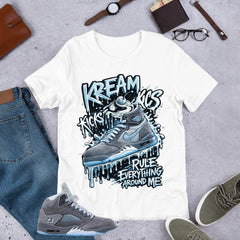 Kream Kicks Shirt - Matching Air Jordan 5 Retro 'Wolf Grey' 2026