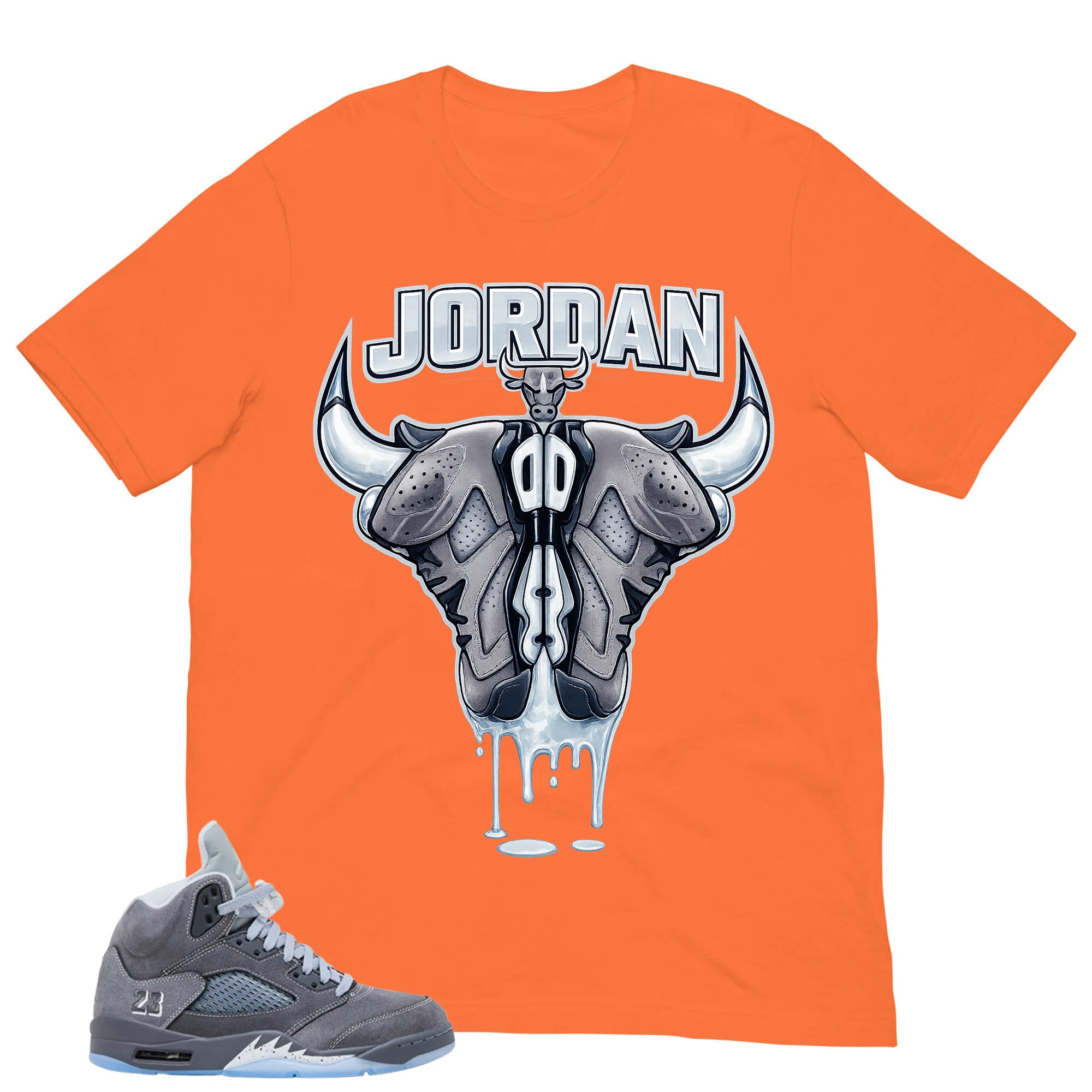 23 Bull Legend Shirt - Matching Air Jordan 5 Retro 'Wolf Grey' 2026
