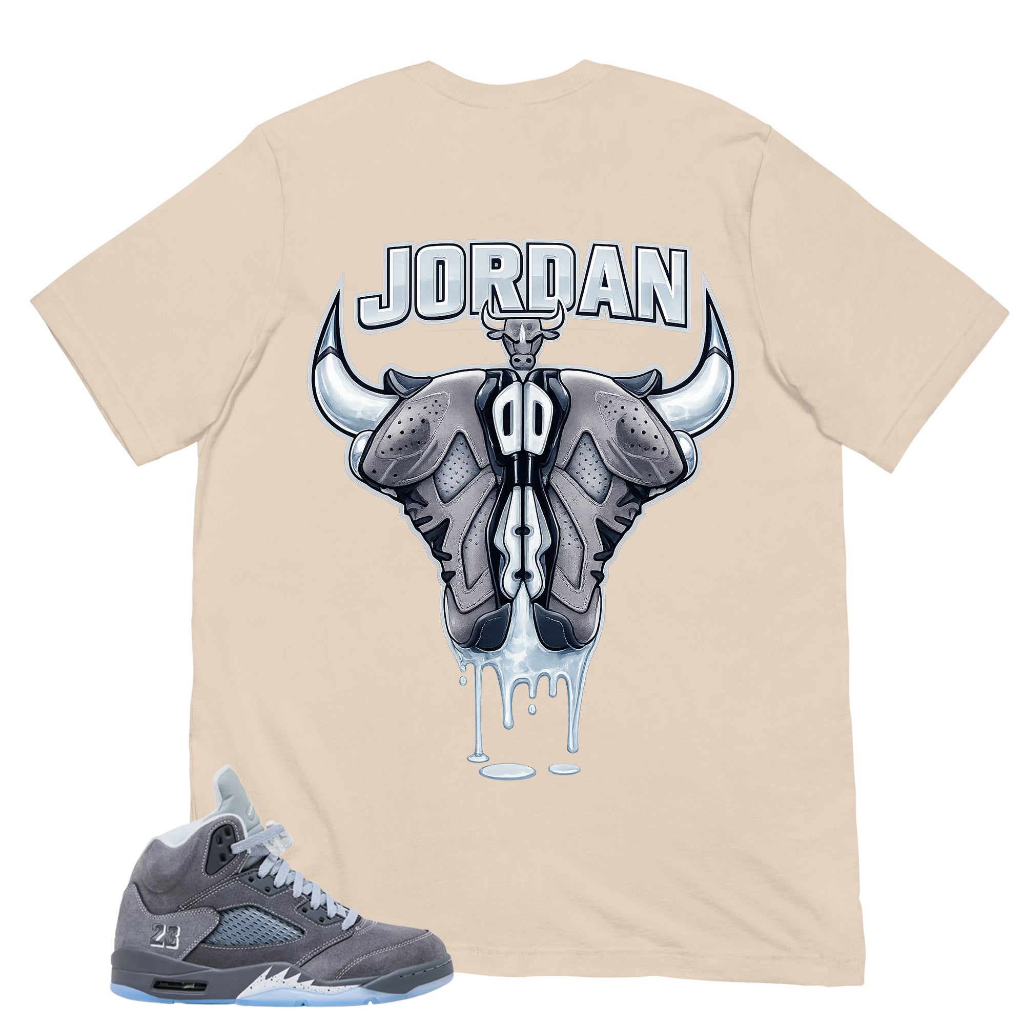 23 Bull Legend Shirt - Matching Air Jordan 5 Retro 'Wolf Grey' 2026