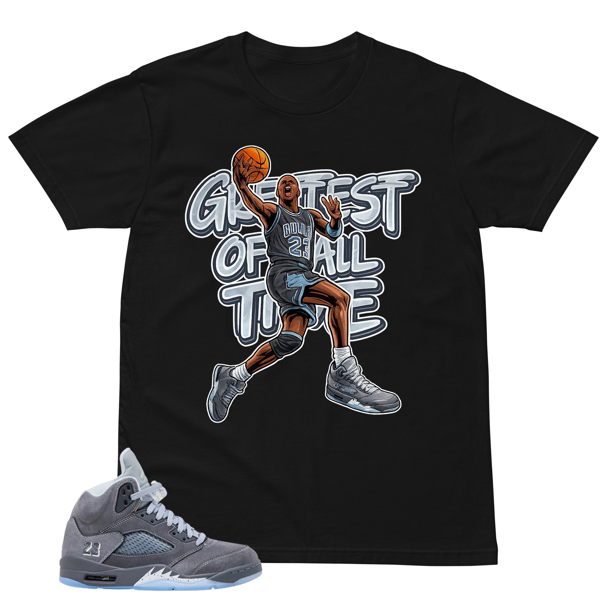 Goat Shirt - Matching Air Jordan 5 Retro 'Wolf Grey' 2026
