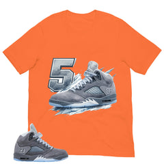 5's Sneaker Shirt - Matching Air Jordan 5 Retro 'Wolf Grey' 2026