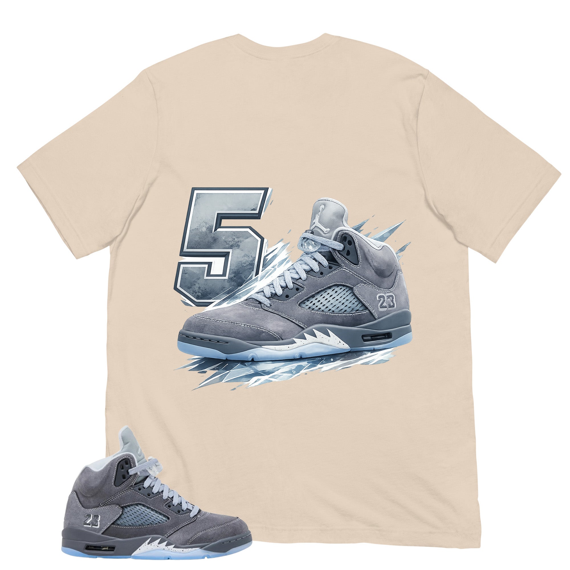 5's Sneaker Shirt - Matching Air Jordan 5 Retro 'Wolf Grey' 2026
