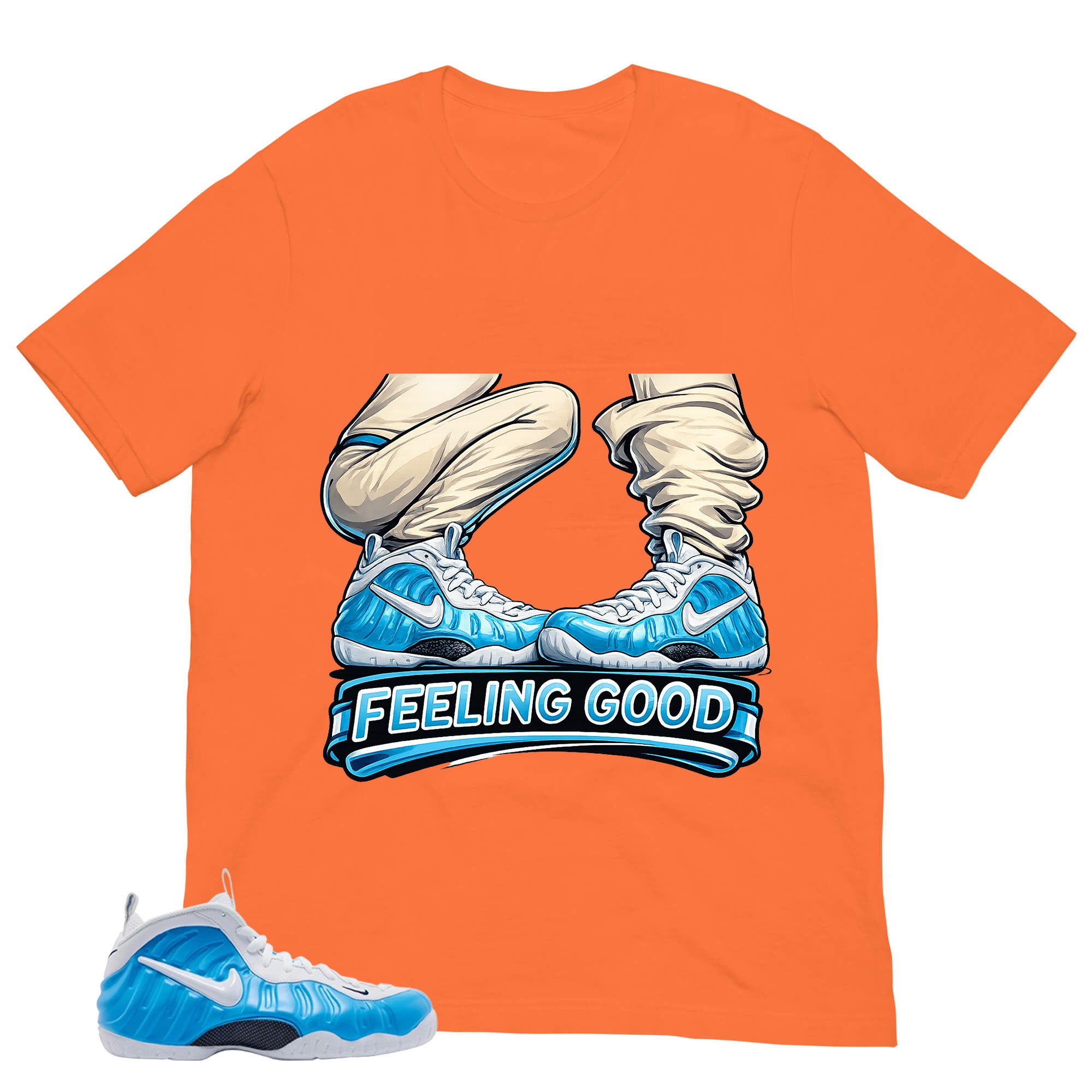 Feeling Good Shirt - Matching Air Foamposite Pro 'University Blue' 2026