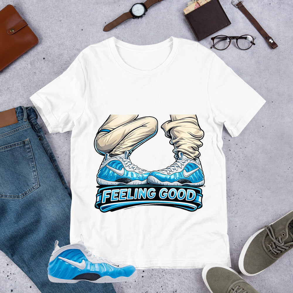Feeling Good Shirt - Matching Air Foamposite Pro 'University Blue' 2026