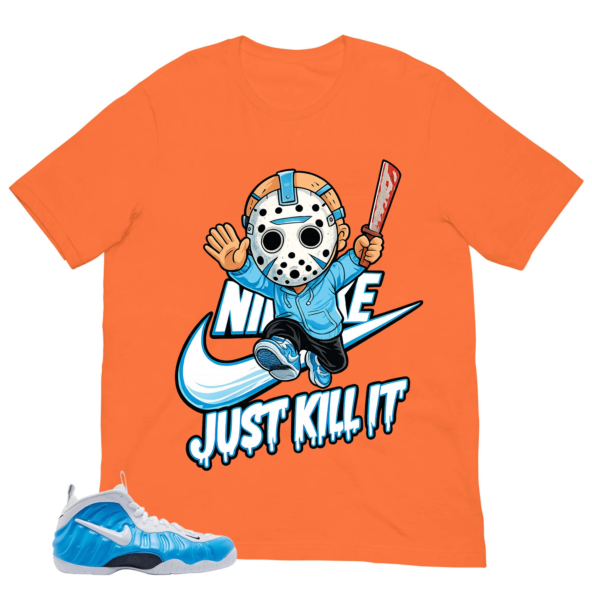 Just Kill It Shirt - Matching Air Foamposite Pro 'University Blue' 2026
