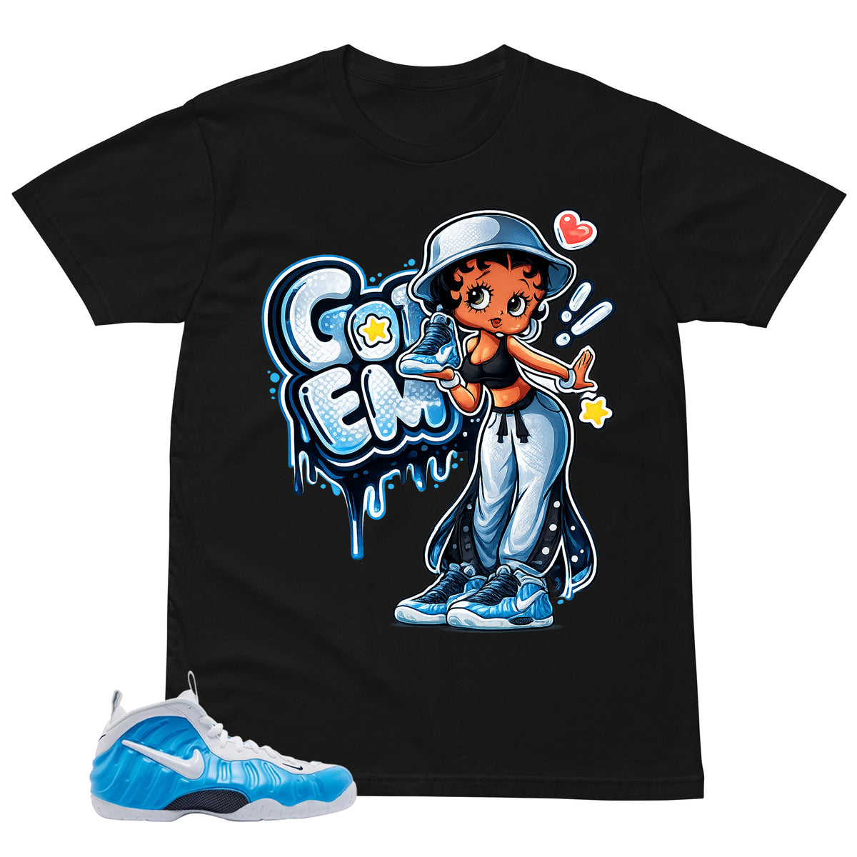 Got 'Em Lady Shirt - Matching Air Foamposite Pro 'University Blue' 2026