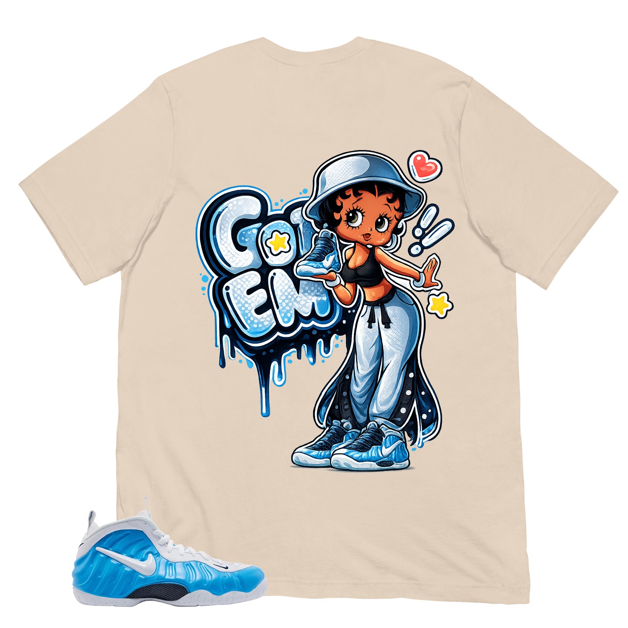 Got 'Em Lady Shirt - Matching Air Foamposite Pro 'University Blue' 2026