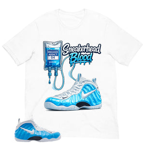 Sneakerhead Blood Shirt - Matching Air Foamposite Pro 'University Blue' 2026