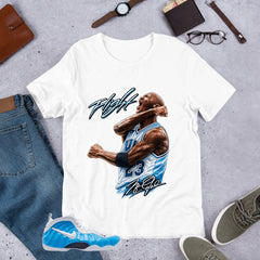 Flight Legend MJ Shirt - Matching Air Foamposite Pro 'University Blue' 2026