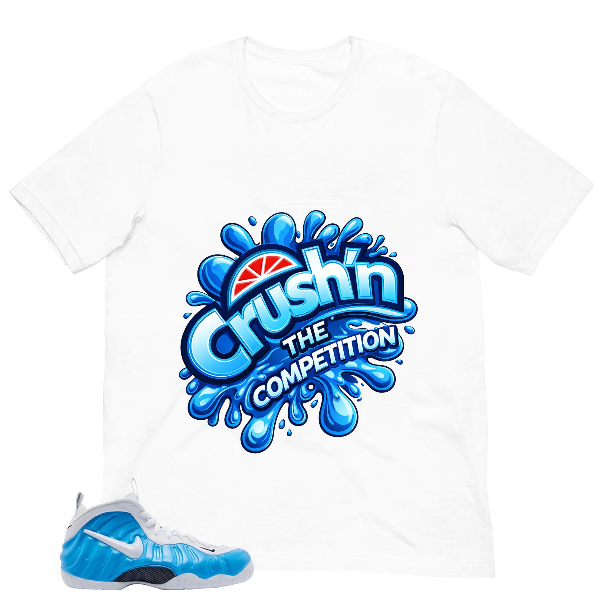 Crush'n The Competition Shirt - Matching Air Foamposite Pro 'University Blue' 2026