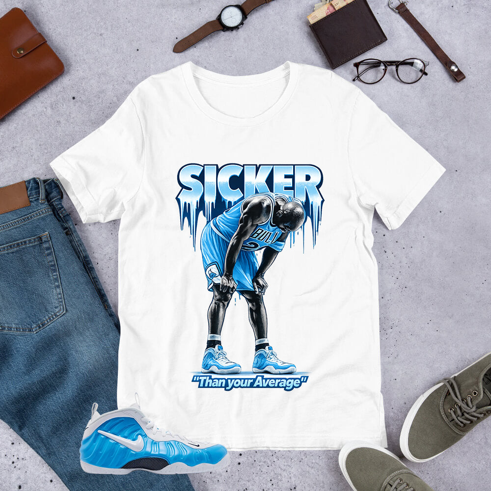 Sicker Shirt - Matching Air Foamposite Pro 'University Blue' 2026