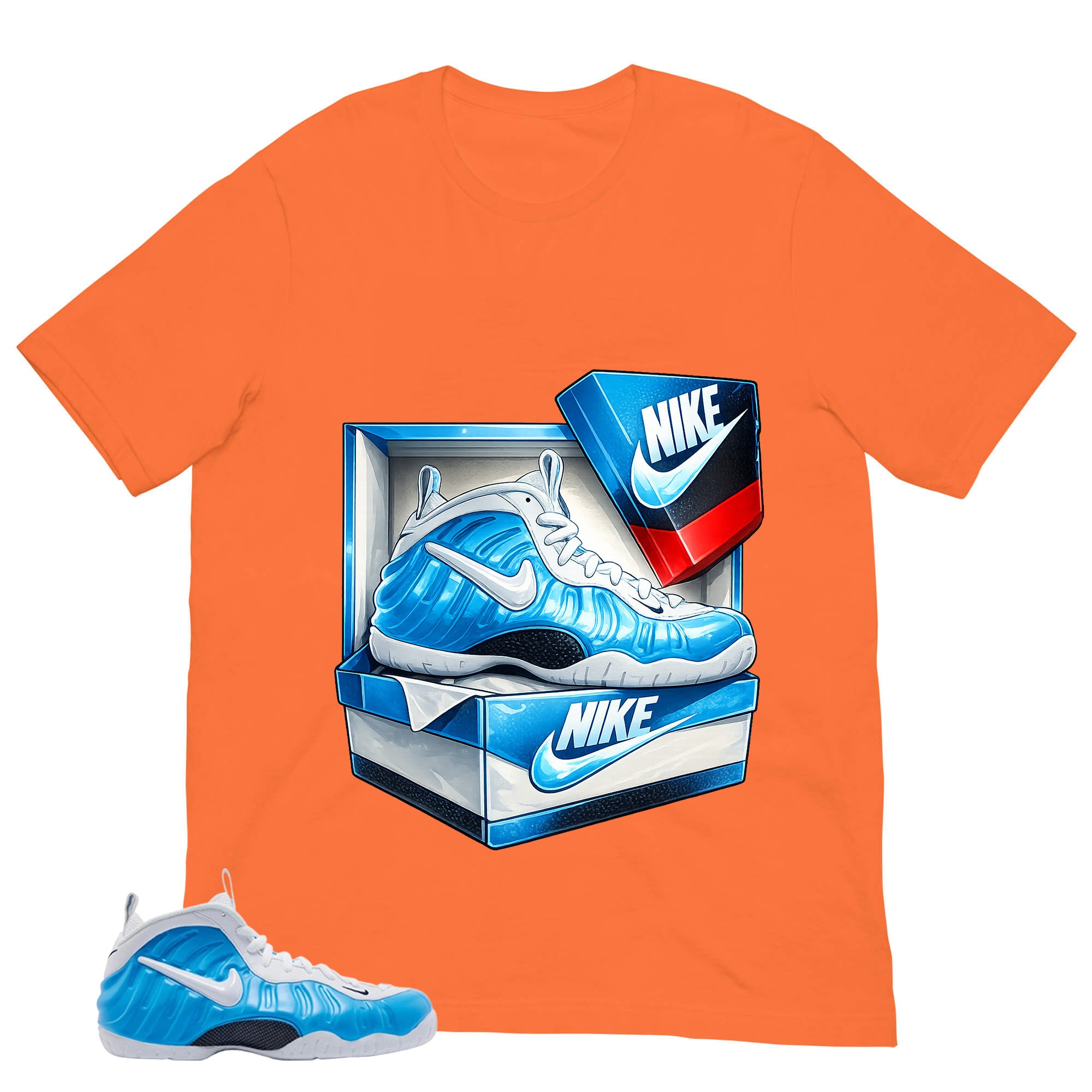New Kicks Shirt - Matching Air Foamposite Pro 'University Blue' 2026