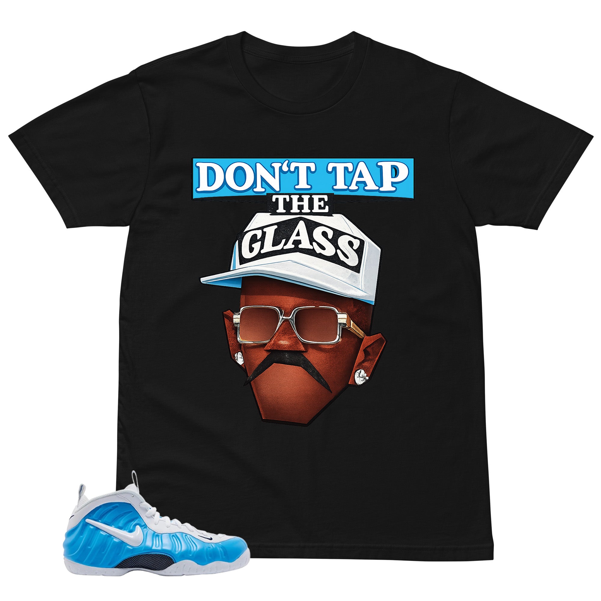 Don't Tap The Glass Shirt - Matching Air Foamposite Pro 'University Blue' 2026