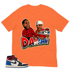 Daaamn Meme Shirt - Matching Air Jordan 1 Union x Fragment