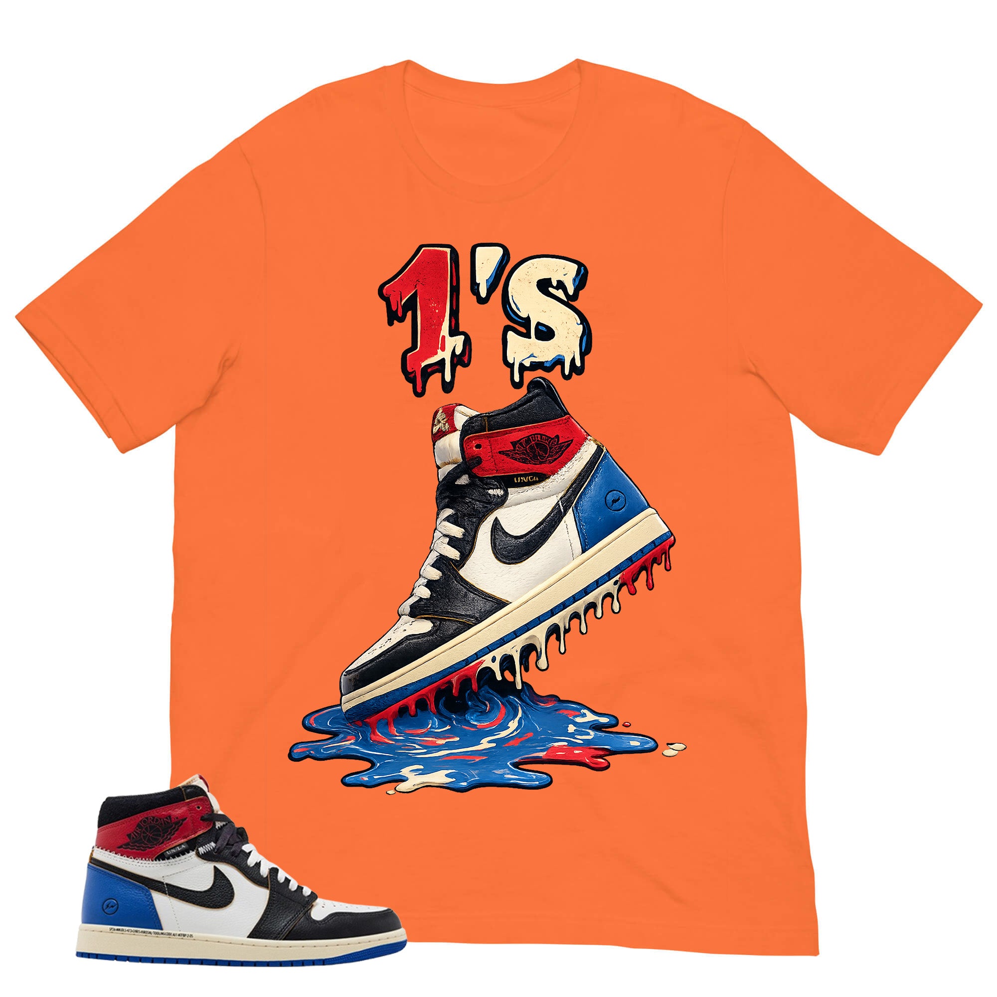1's Dripping Shirt - Matching Air Jordan 1 Union x Fragment