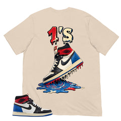 1's Dripping Shirt - Matching Air Jordan 1 Union x Fragment
