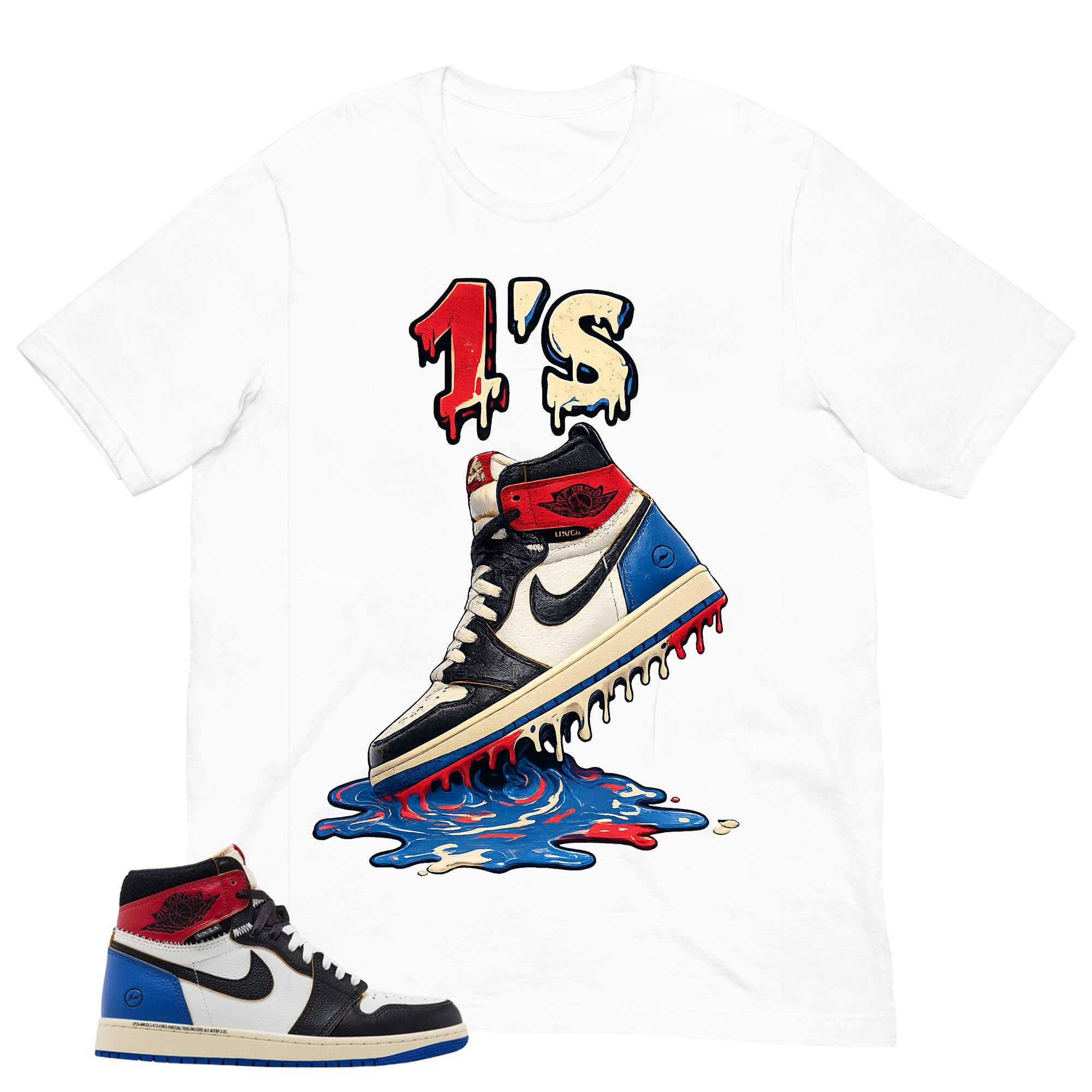 1's Dripping Shirt - Matching Air Jordan 1 Union x Fragment