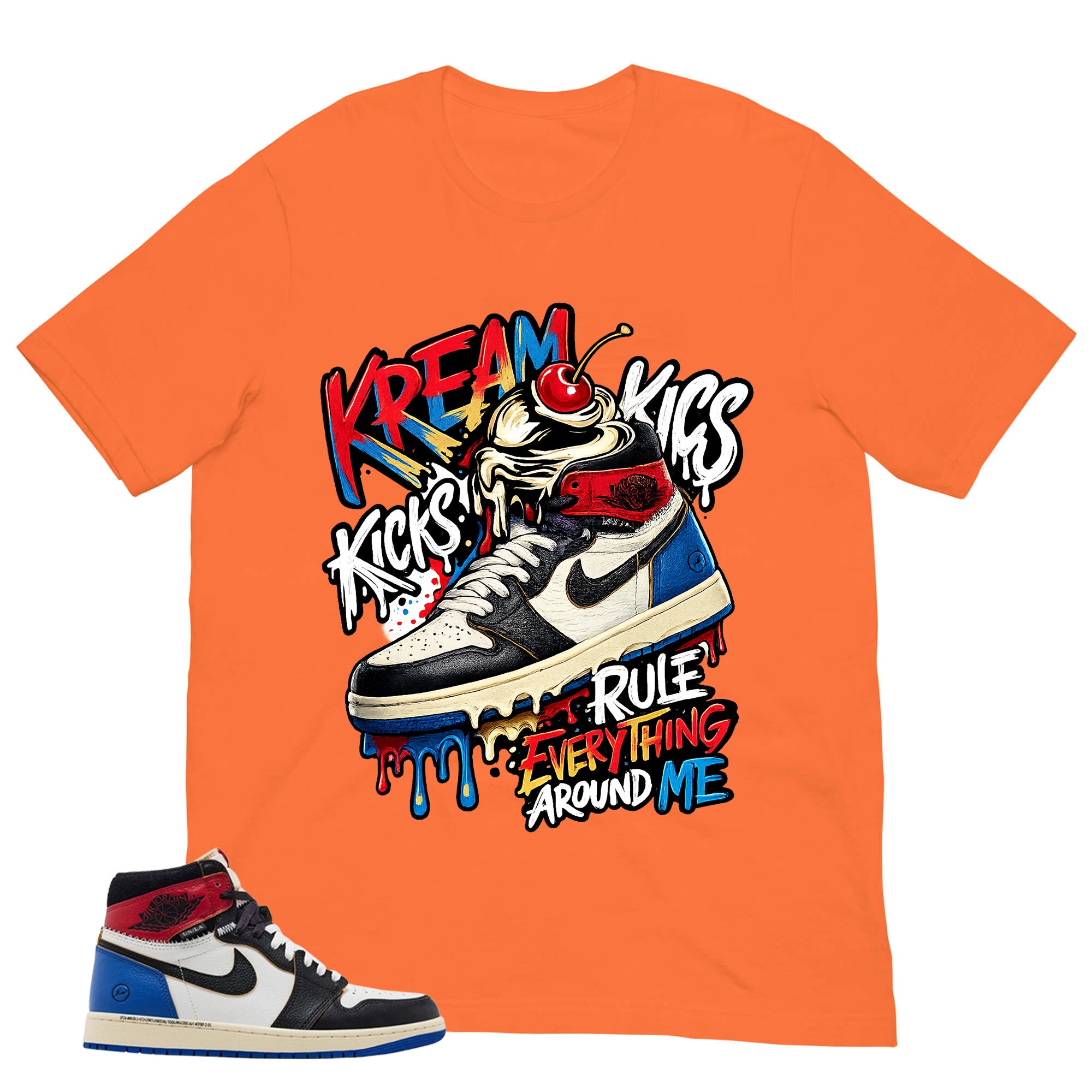 Kream Kicks Shirt - Matching Air Jordan 1 Union x Fragment