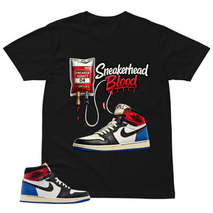 Sneakerhead Blood Shirt - Matching Air Jordan 1 Union x Fragment