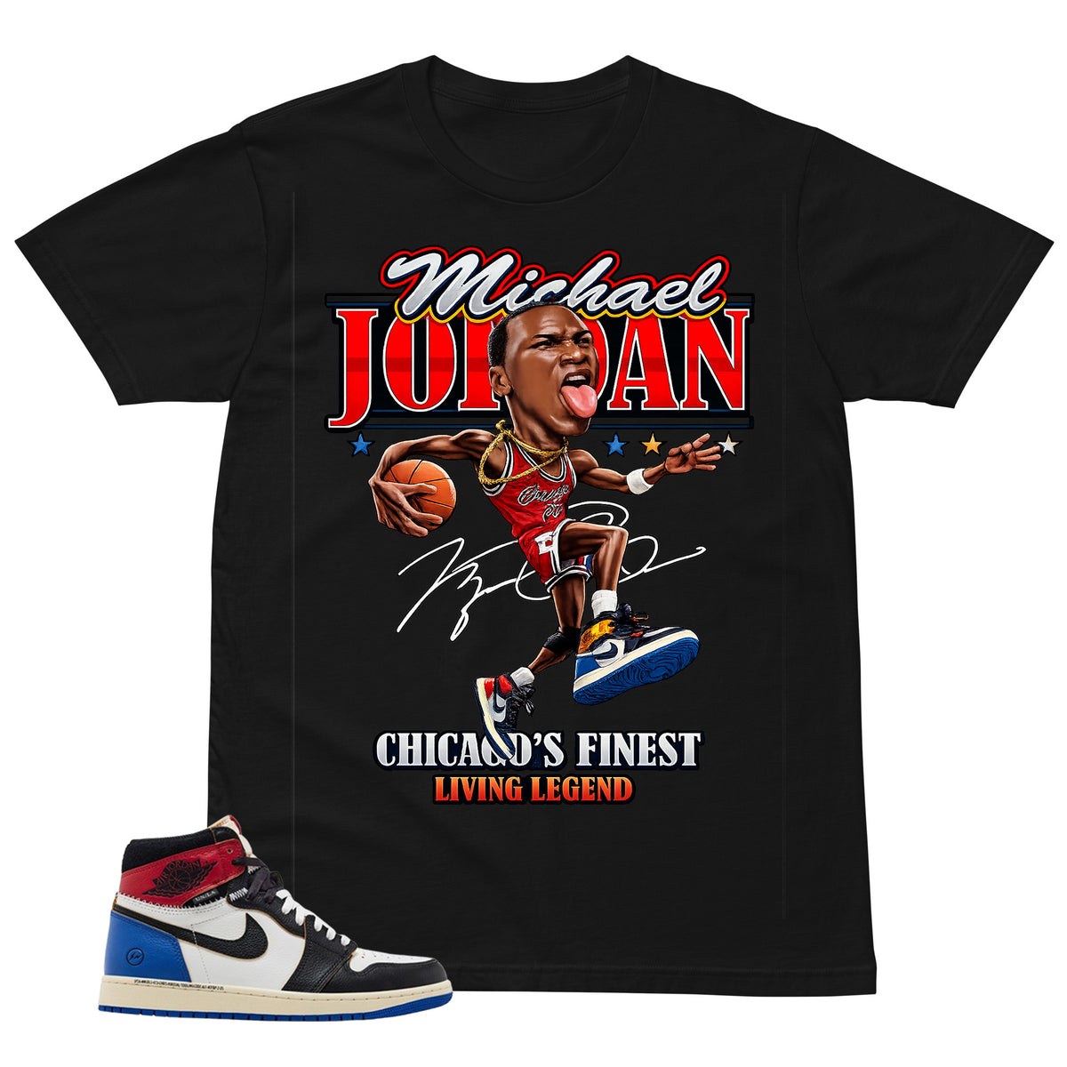 MJ Living Legend Shirt - Matching Air Jordan 1 Union x Fragment