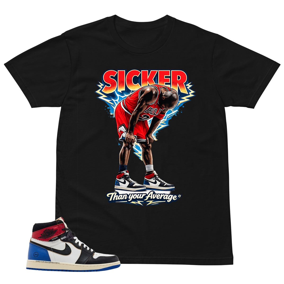 Sicker Shirt - Matching Air Jordan 1 Union x Fragment