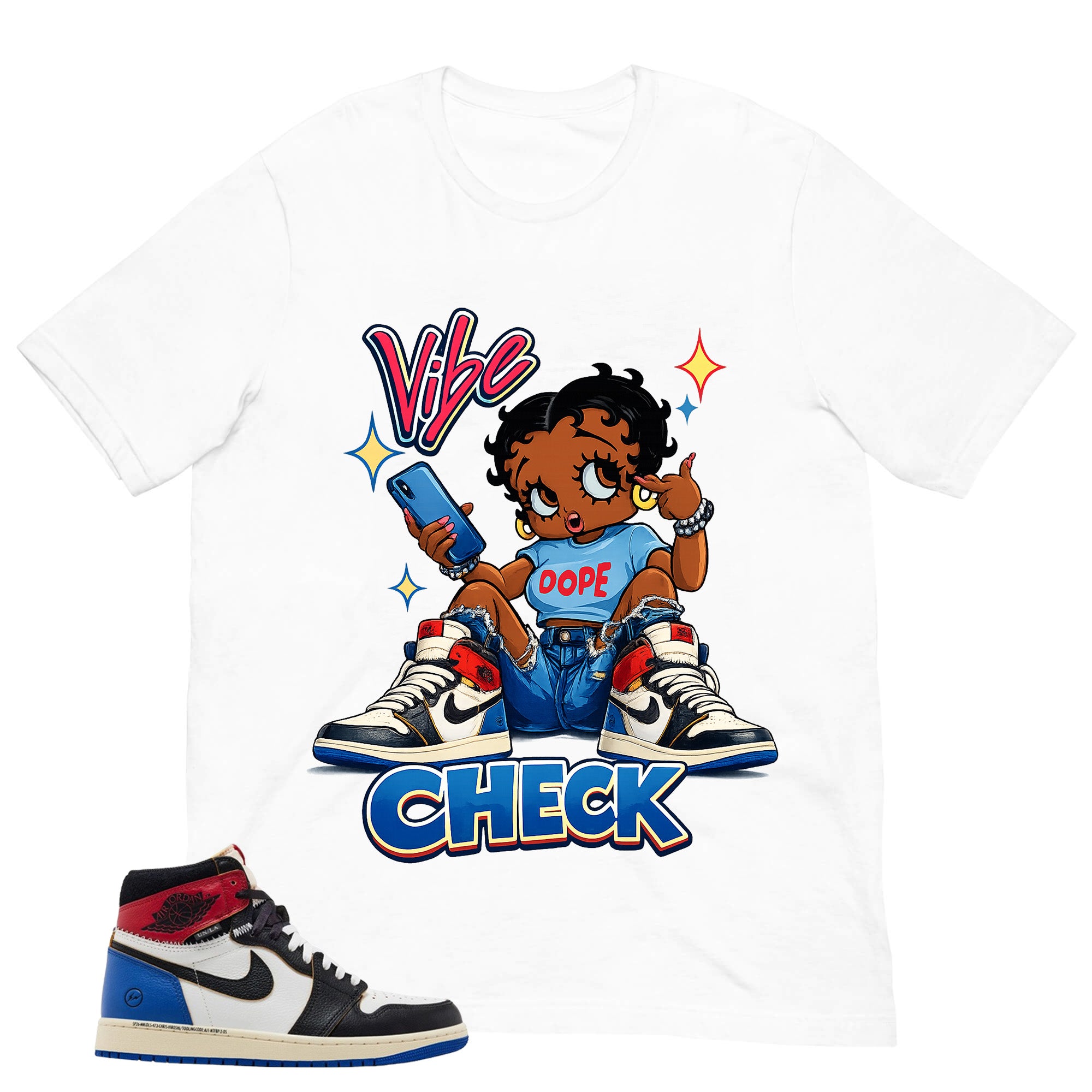 Vibe Check Shirt - Matching Air Jordan 1 Union x Fragment