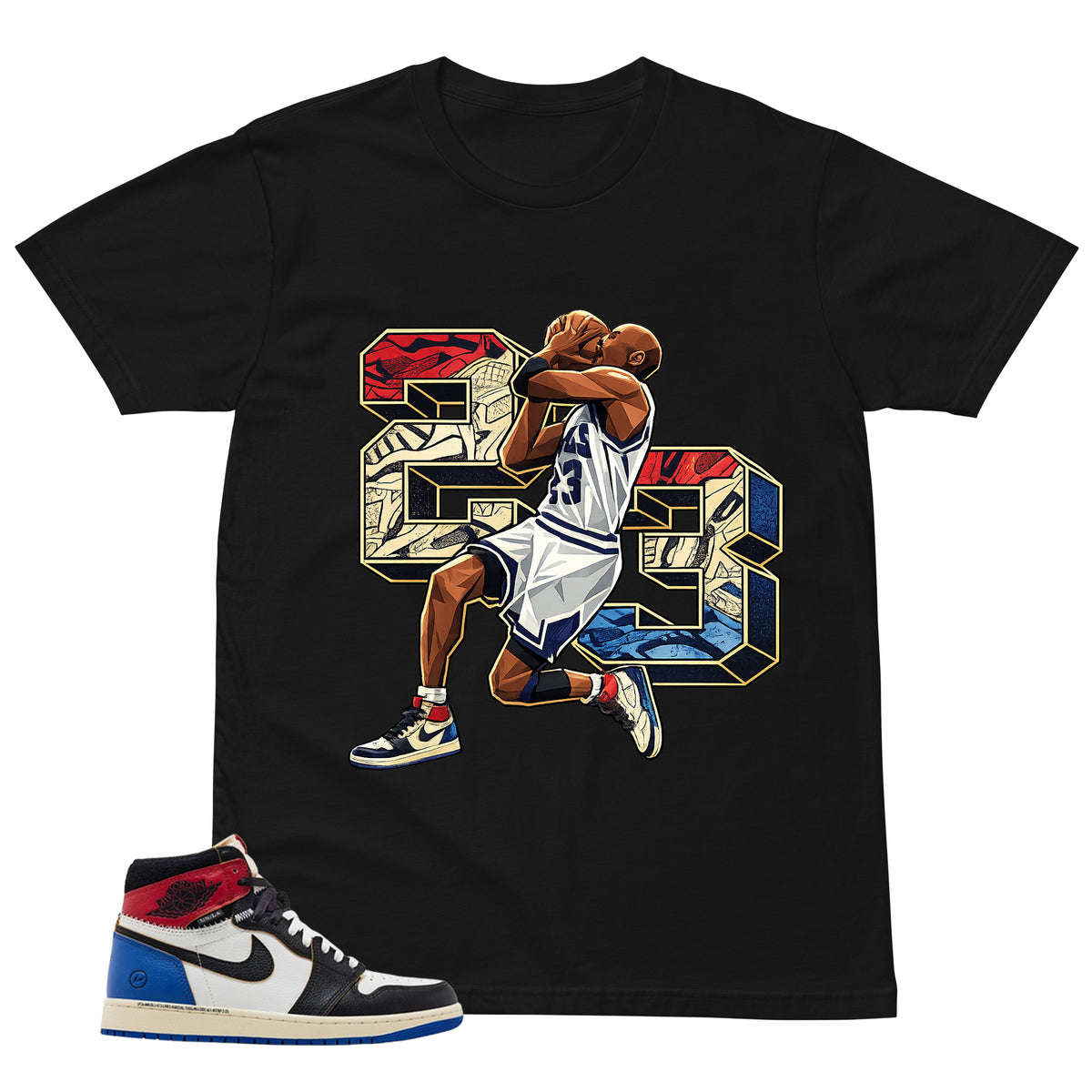 Number 23 Legend MJ Shirt - to Matching 1s Fragment Union