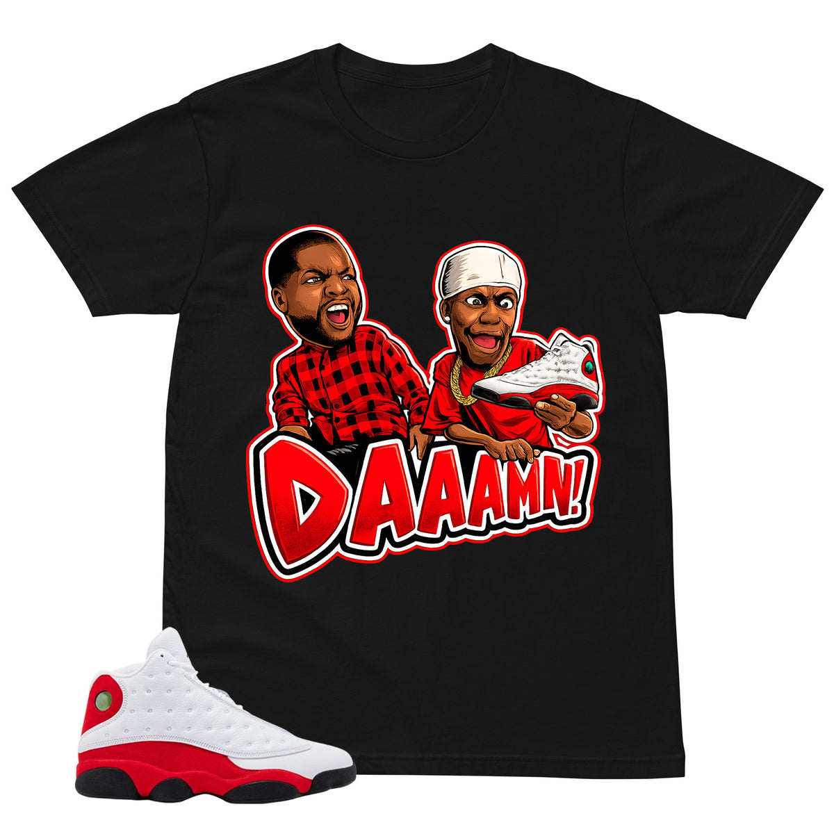 Daaamn Meme Shirt - Match Air Jordan 13 'True Red' 2026