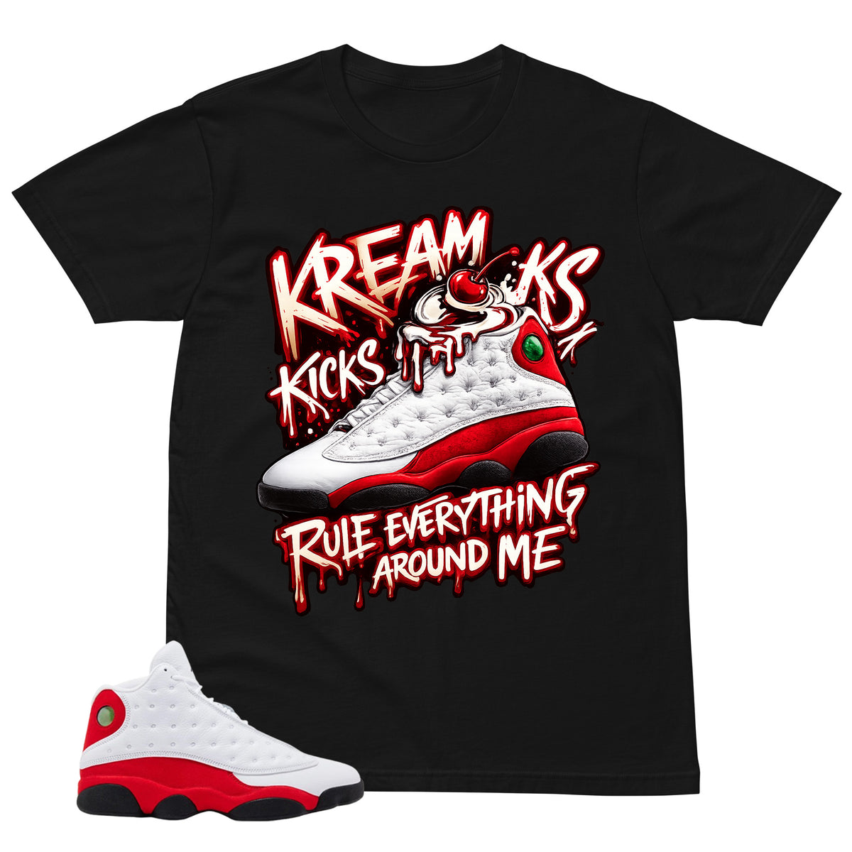 Kream Kicks Shirt - Match Air Jordan 13 'True Red' 2026