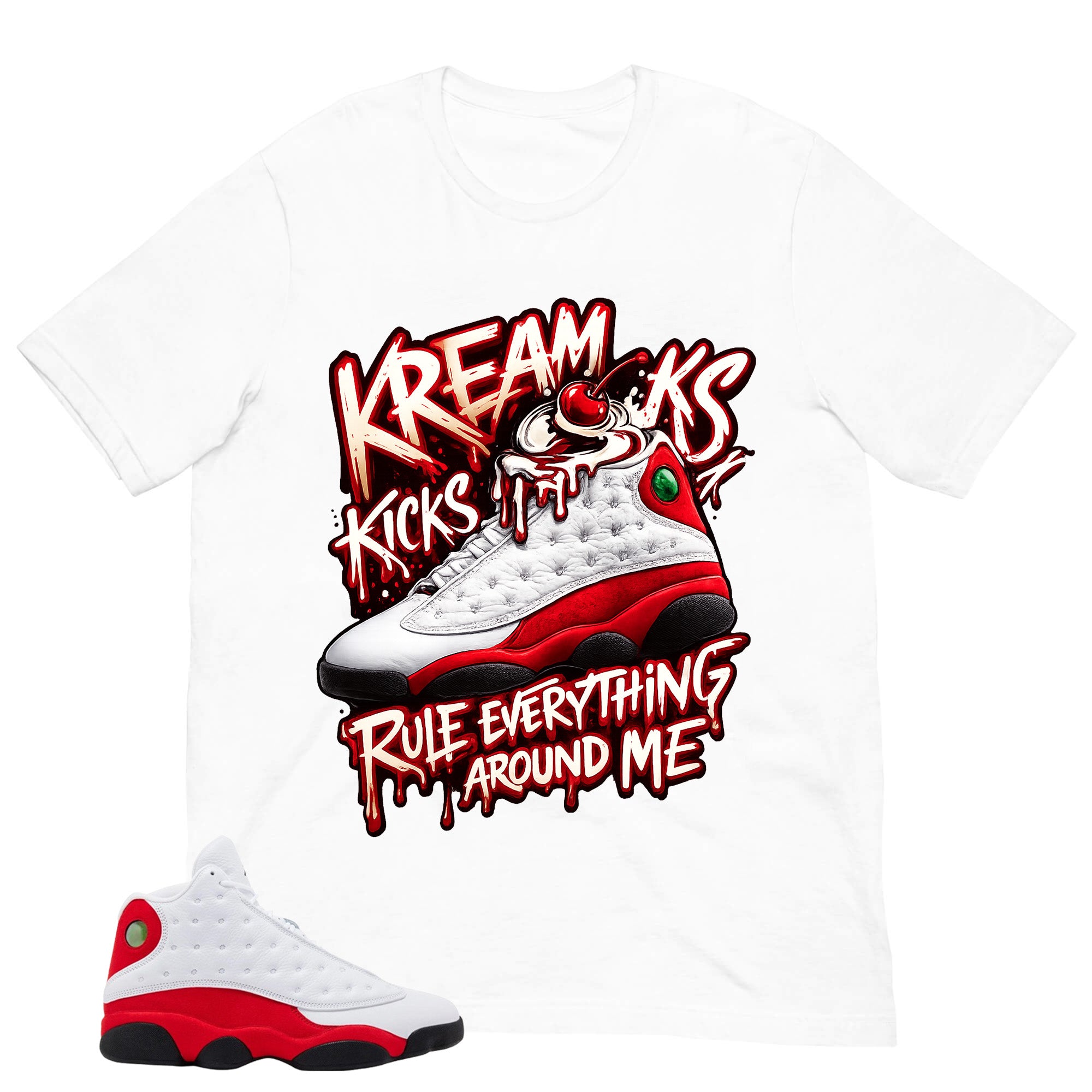 Kream Kicks Shirt - Match Air Jordan 13 'True Red' 2026
