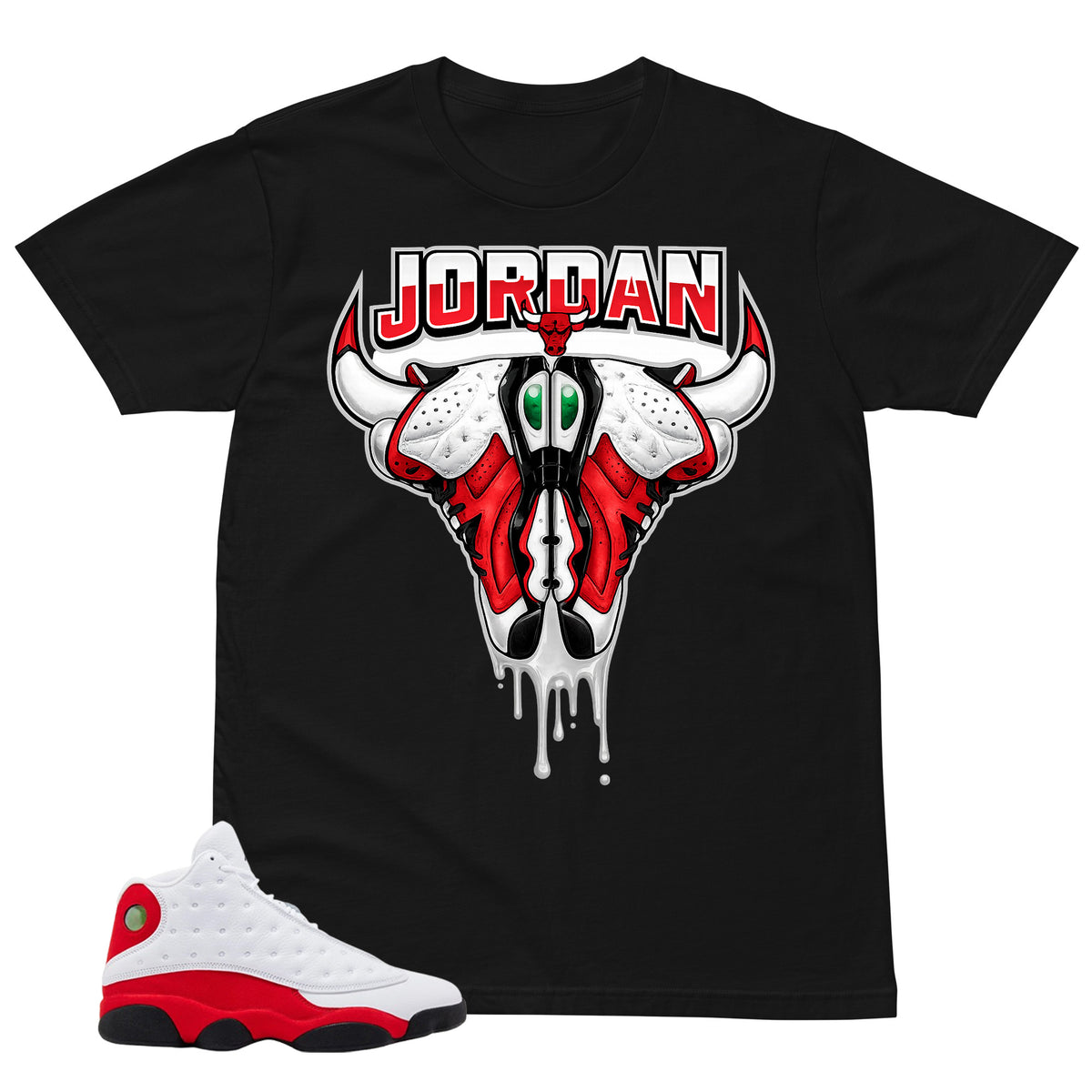 Jordan Bull Shirt - Match Air Jordan 13 'True Red' 2026