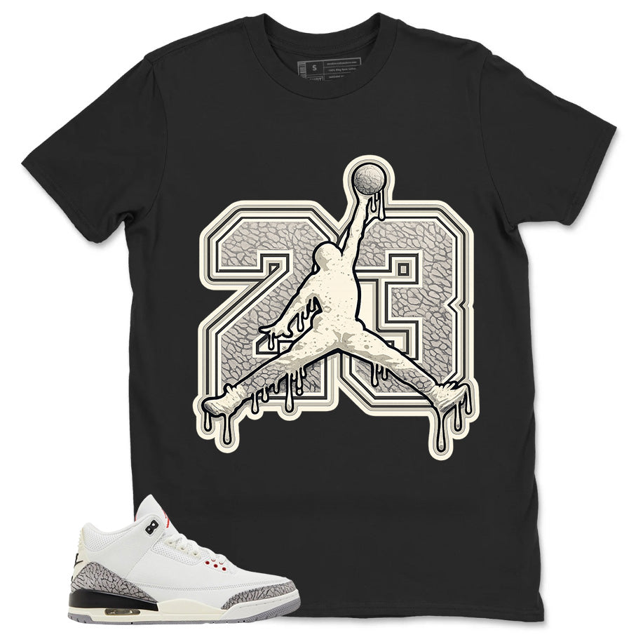 23 Legend Air Shirt Match Jordan 3 White Cement Reimagined