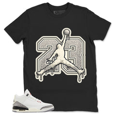 23 Legend Air Shirt Match Jordan 3 White Cement Reimagined