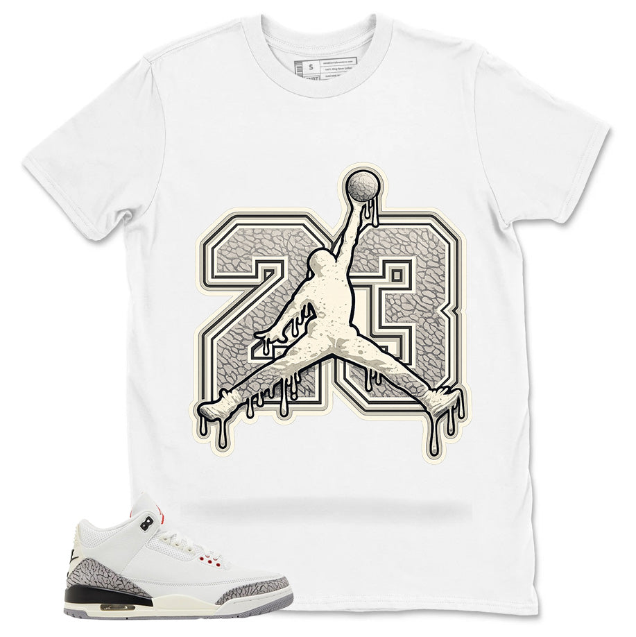 23 Legend Air Shirt Match Jordan 3 White Cement Reimagined