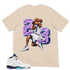 23 Basketball Legend Shirt - Matching Air Jordan 5 Retro 'Grape' 2025