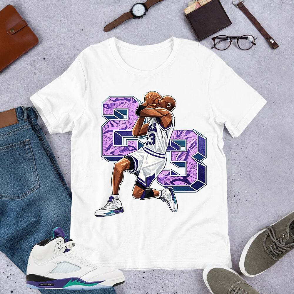23 Basketball Legend Shirt - Matching Air Jordan 5 Retro 'Grape' 2025