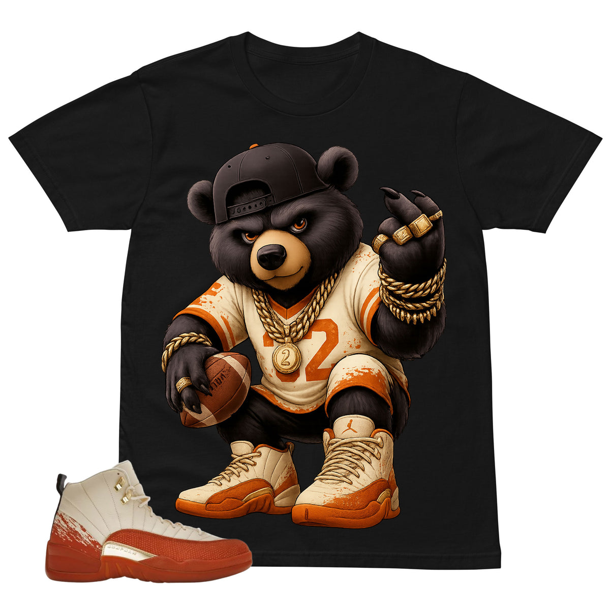 23 Bear Shirt - Match Eastside Golf x Air Jordan 12 'Out the Mud'