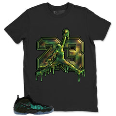 23 Dripping Shirt - Match Air Foamposite Pro Pine Green