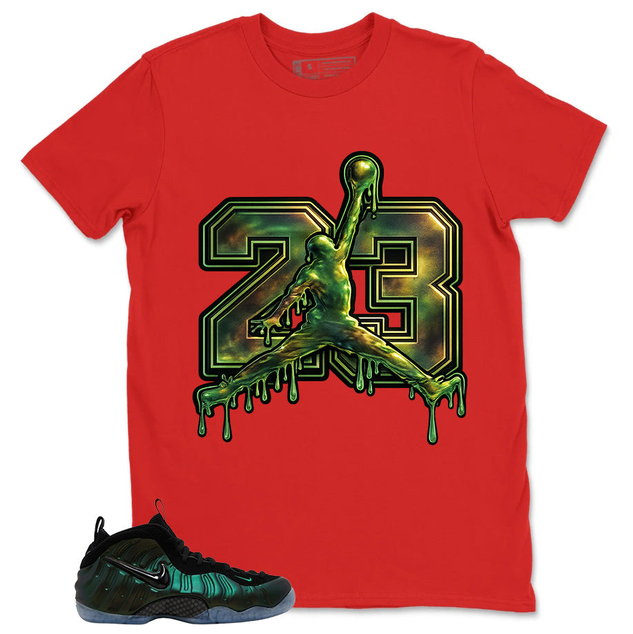 23 Dripping Shirt - Match Air Foamposite Pro Pine Green