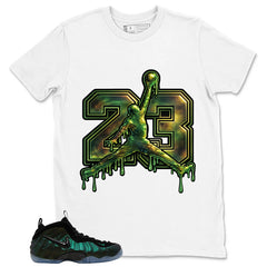 23 Dripping Shirt - Match Air Foamposite Pro Pine Green